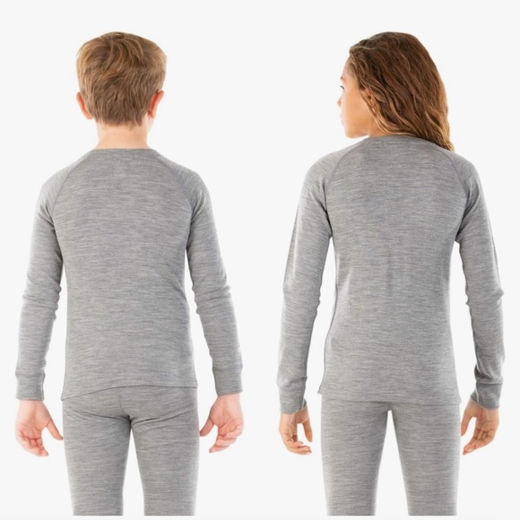 Medalist wool lined long sleeve base layer shirt size xl kids or small adult - Picture 1 of 7